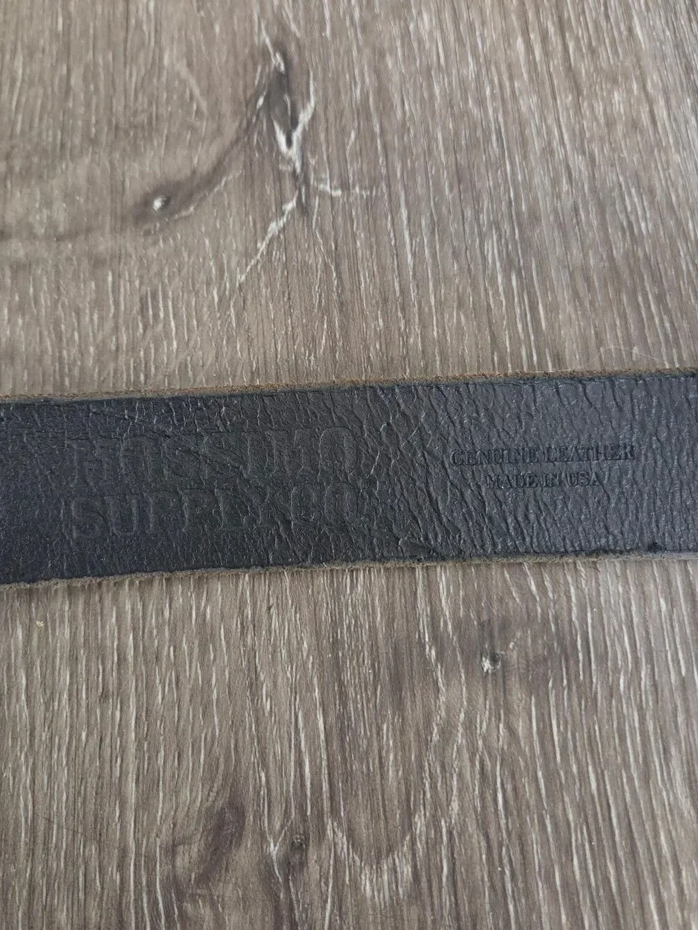 Mossimo Black Leather Belt with Square Metal Buckle Large